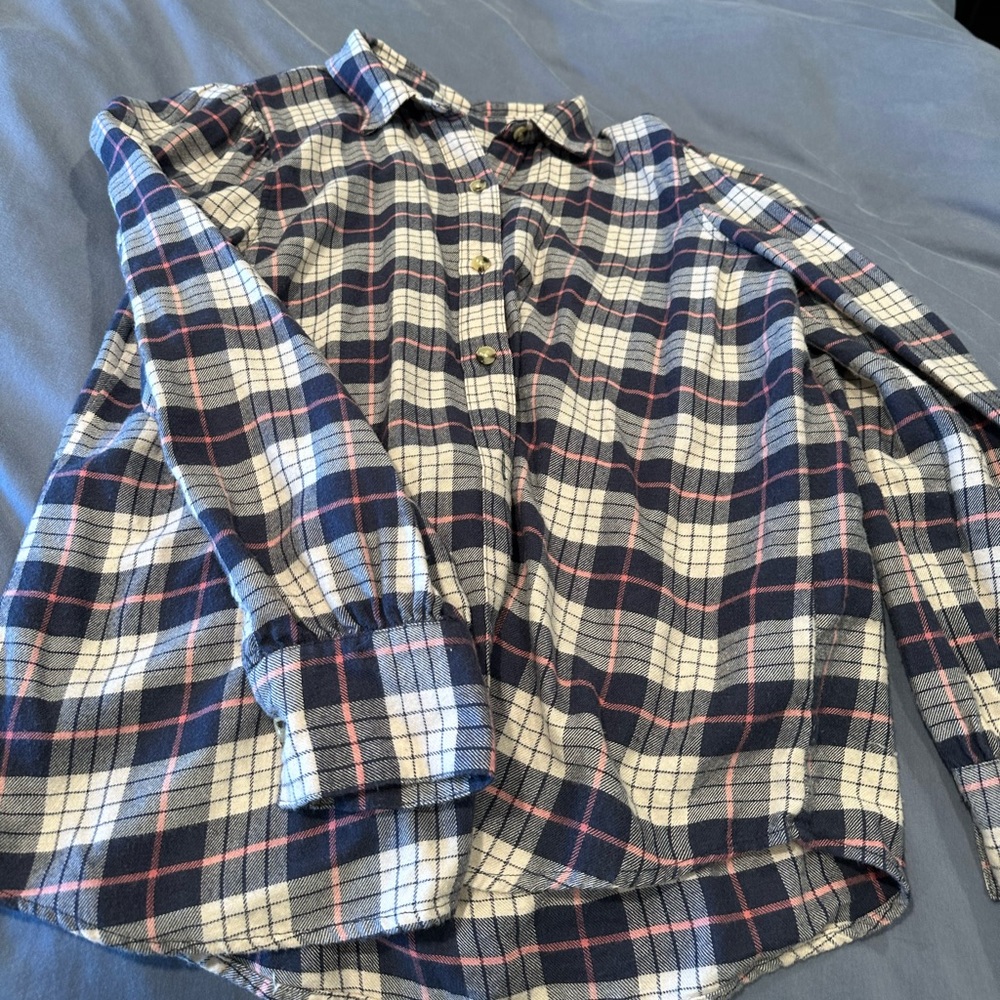 Rails Navy Flannel Shirt